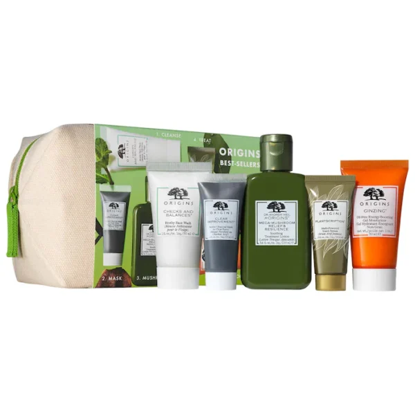 Origins 5Pc Travel Size Cleansing and Moisturizing Best-Sellers Set